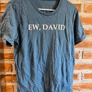 Ew, David Blue Graphic Men’s T‑Shirt